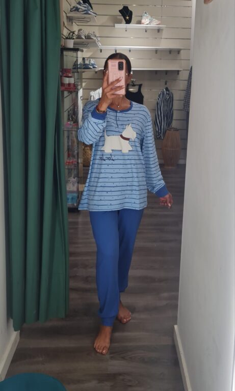 pijama perrito celeste