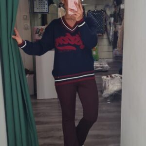 jersey lisbon azul letras burdeos