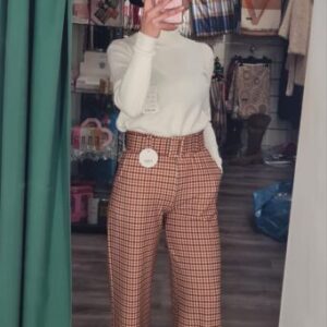 pantalon cuadritos caldera y marron