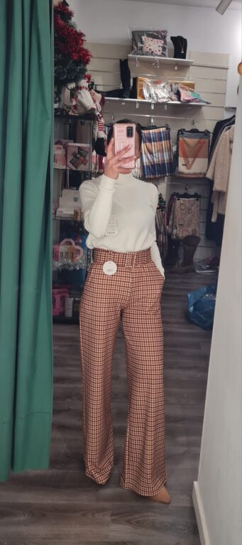 pantalon cuadritos caldera y marron