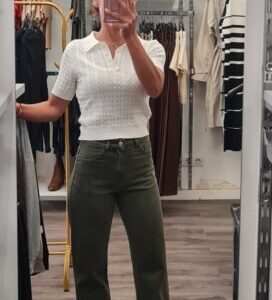 pantalon vaquero verde 5707