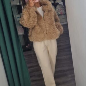 chaqueta pelos camel