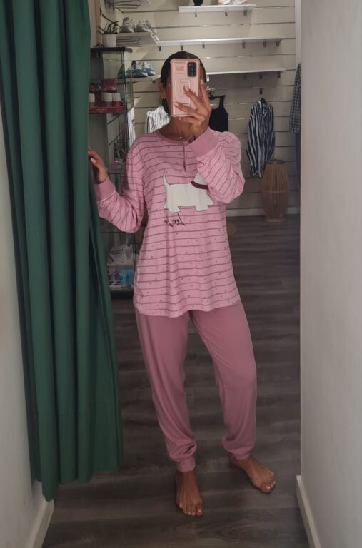 pijama perrito rosa
