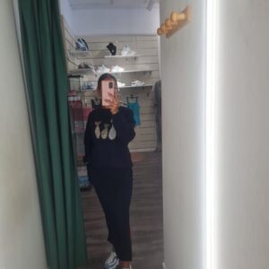 sudadera gatito azul marino