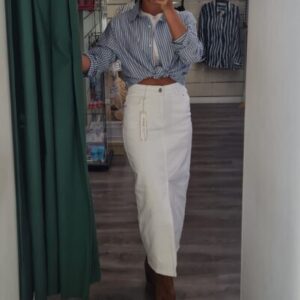 camisa celeste rayas