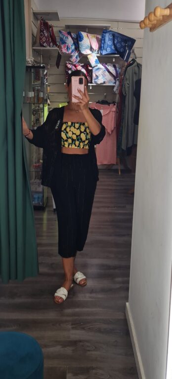 pantalon negro pirata