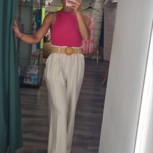 camiseta fucsia punto