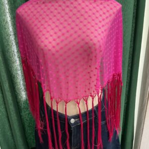 mantoncillo plumeti fucsia