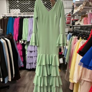 Vestido verde agua promo 30