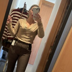 camiseta térmica encaje topo