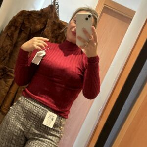 jersey canale cuello cisne burdeos