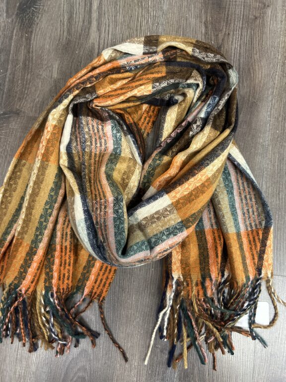 bufanda colorines tonos marrones