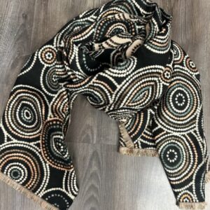 bufanda circulos negro