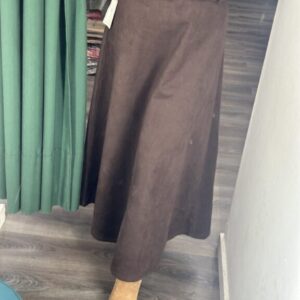 falda antelina marron