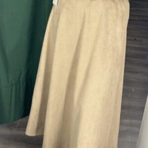 falda antelina beige