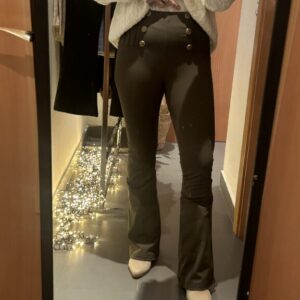 legins verde botón campana