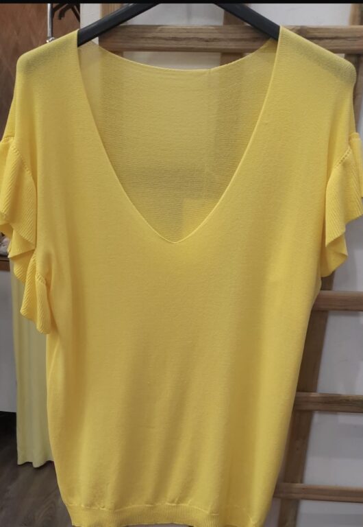 camiseta hilo amarillo