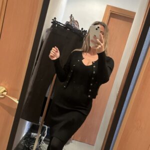 conjunto vestido negro