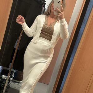 conjunto falda blanco