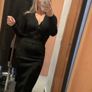 conjunto falda negro