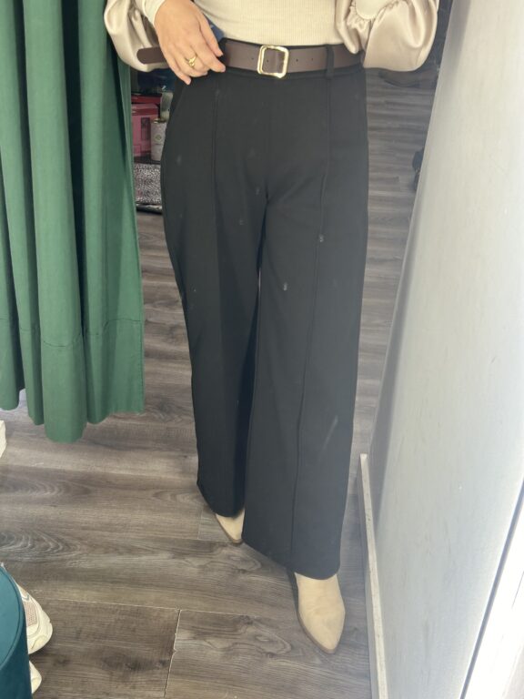 pantalón vestir paño negro
