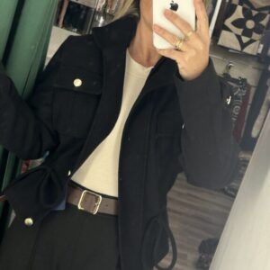 chaqueta paño negra