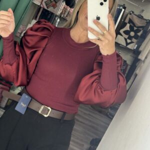 camiseta burdeos canale mangas farol