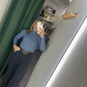 pantalón vestir azul