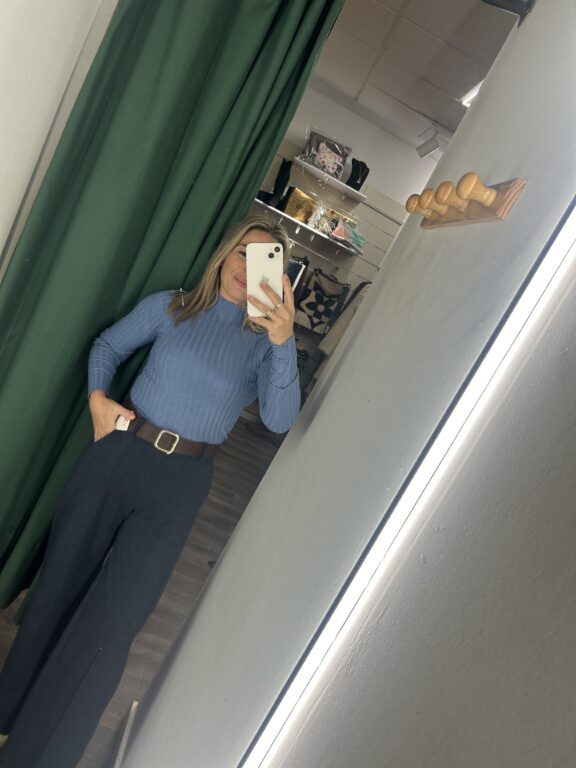 pantalón vestir azul