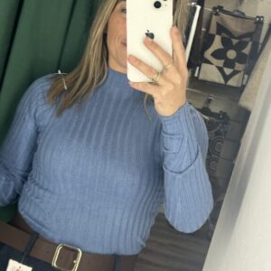 jersey celeste canale cuello alto