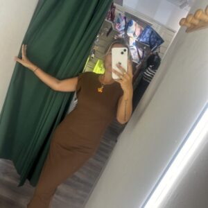 vestido canale marron