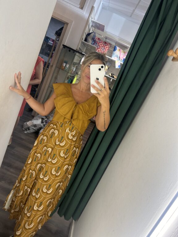 vestido 31298 mostaza