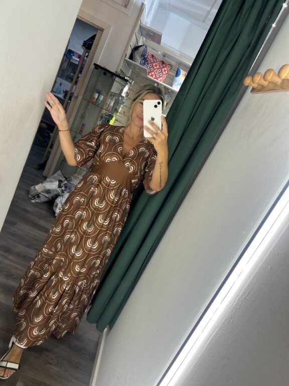 vestido 31297 marron