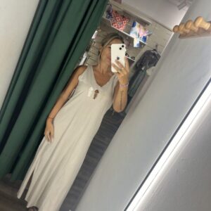 vestido pescado beige tiranta