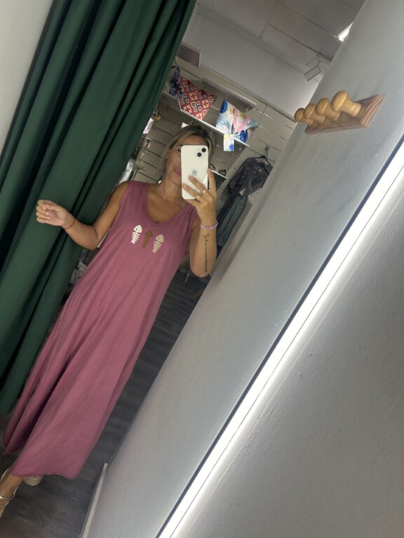 vestido pescado rosa tiranta