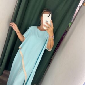 conjunto verde agua camisa larga