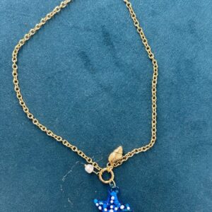 colgante estrella mar azul