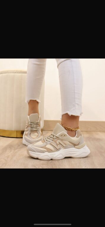 zapatillas new beige