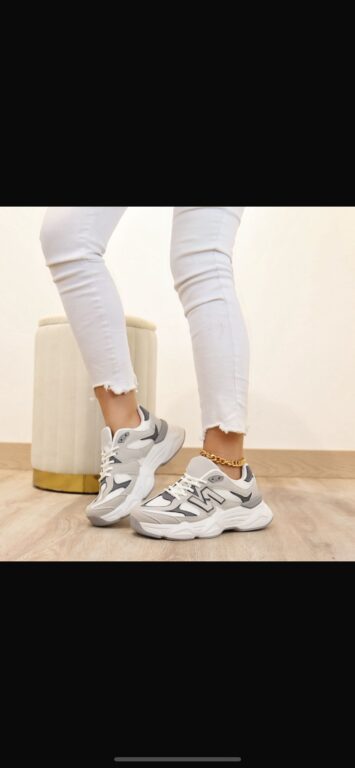 zapatillas new gris