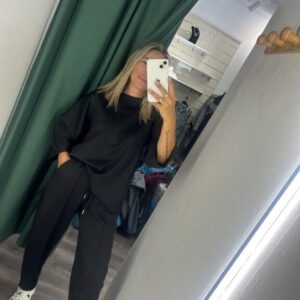 conjunto zara negro