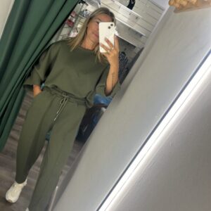 conjunto zara verde