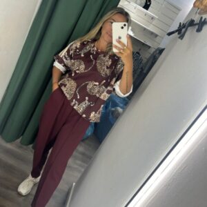 conjunto burdeos tigre