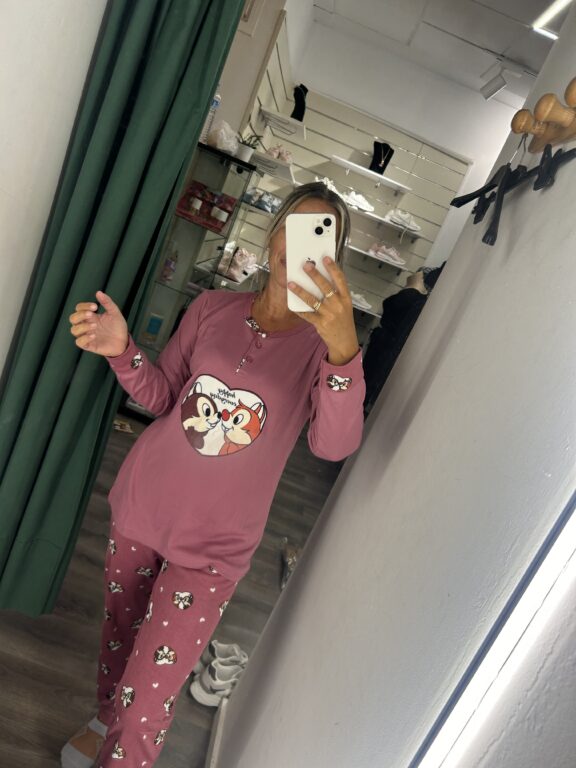 pijama ardilla rosa