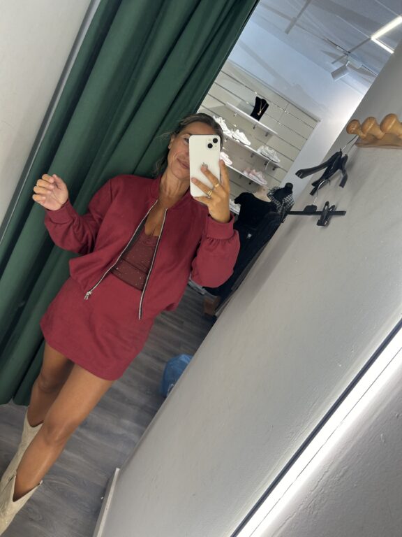 conjunto antelina burdeos  bomber
