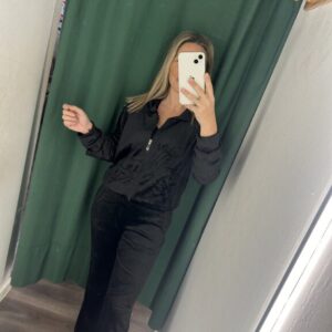 chandals terciopelo negro