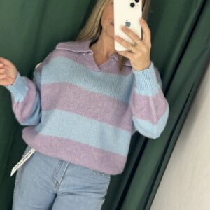 Jersey polero turquesa y celeste