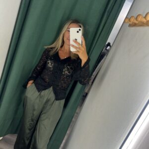 jogger saten verde