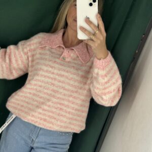 Jersey polero rayitas rosita