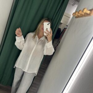 camisa blanca raya nueva