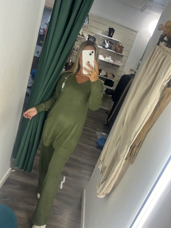 conjunto punto largo verde